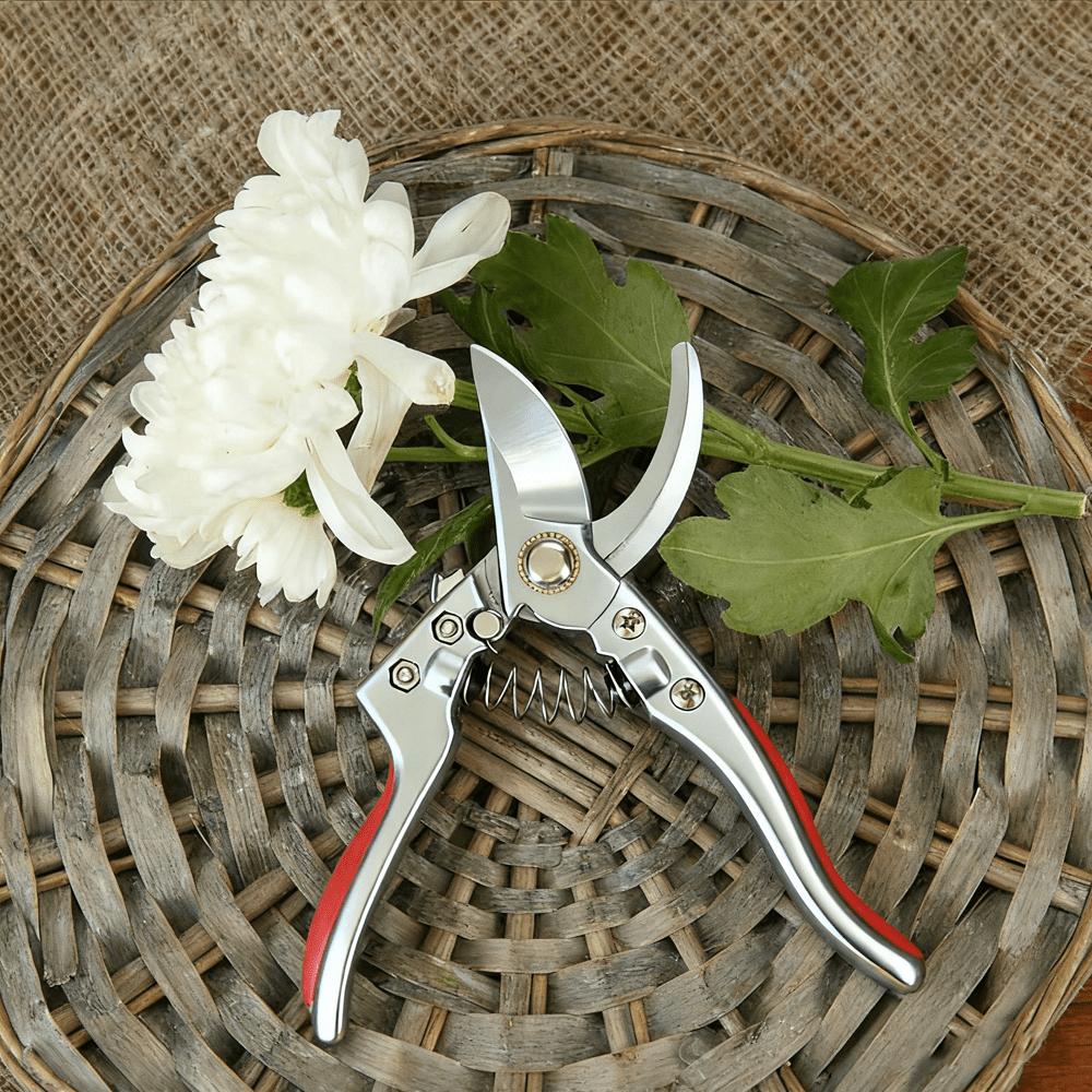 Zinc Alloy Garden Scissors Pruning Lopper for Flower Stem Fruit Tree Thick Branch Horticultural Shears Curved Labor-saving SK5