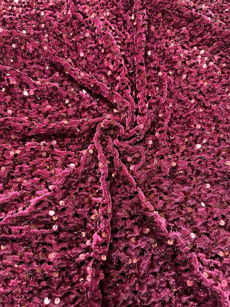 African Velvet Lace Fabric 5 Yards Nigerian Sequins Lace Fabric for Sewing Wedding Luxury Dress French Sequins Material Women