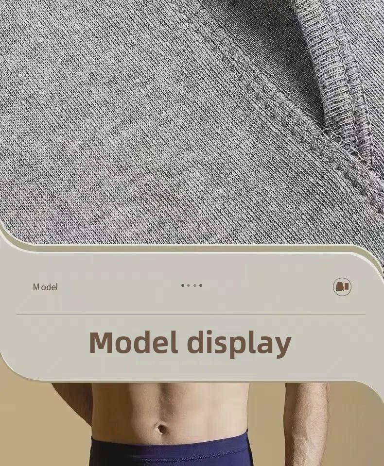 Herren Baumwolle Wolle Hose mit hohem Bund: Warm, Dünn, Lockerer Gerader Schnitt für Herbst/Winter - Ideal für Mittelalte & Ältere.