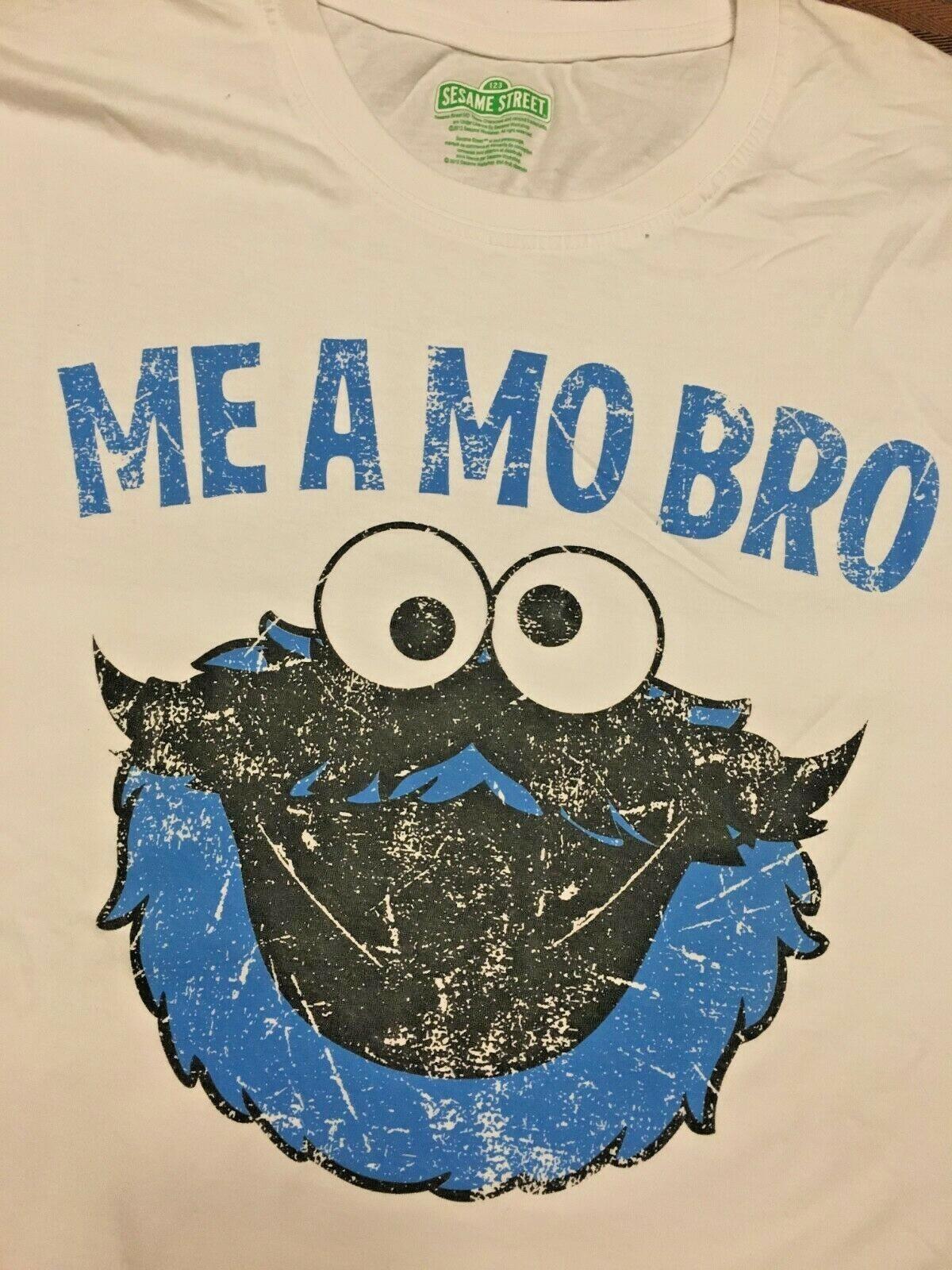 Sesame Street Cookie Monster Adult Unisex T-Shirt -Available in Large New XXL