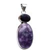 Amethyst & Other Natural Gemstone Ethnic Pendant Jewelry 2.25" J 1499