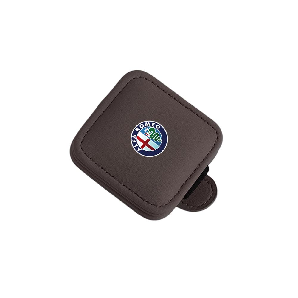 Car Sun Visor Glasses Clip Sunglasses Holder Magnetic Eyeglass Organizer For Alfa Romeo Giulietta Mito 159 147 156 Stelvio valve