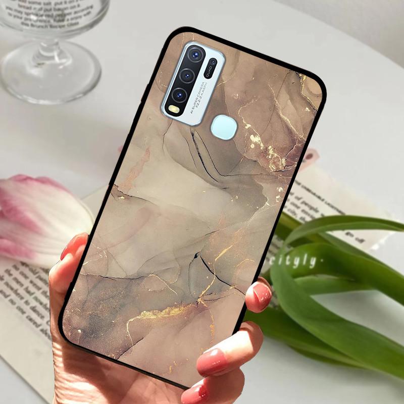 Pro Vivo Y30 1938 Y50 1935 Pouzdro zvířecí Silikonové Měkké TPU Zadní kryty Pro Vivo Y 30 50 Y30 2020 Pouzdro Ochranné Kreslené Funda