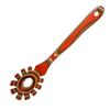 Colored Wooden Kitchen Set: Non-stick Ladle, Strainer, and Spatula.