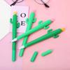 2Pcs Creative Fresh Cactus Neutral Pen 0.5mm Plant Shaped Signature Pens Student Stationery Cute Office School Supplies