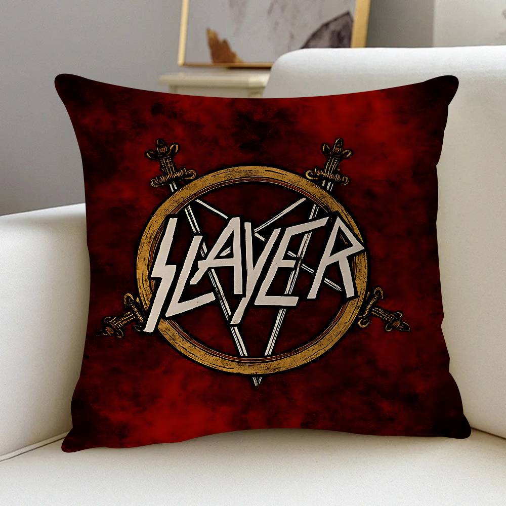 S-Salyer Font And Slayer Logo Cushion Cover 30x50 Polyester Sofa Cushions Decorative Throw Pillows Home Decoration Pillowcover