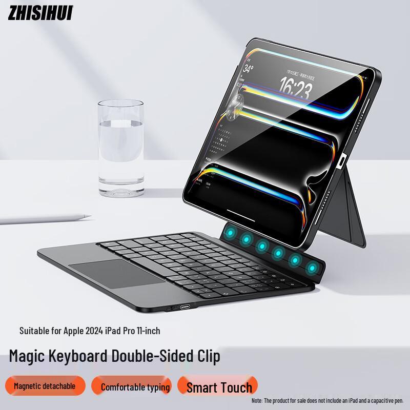 ZhiSihui Magnetic Detachable Bluetooth Magic Keyboard Folio for Apple iPad