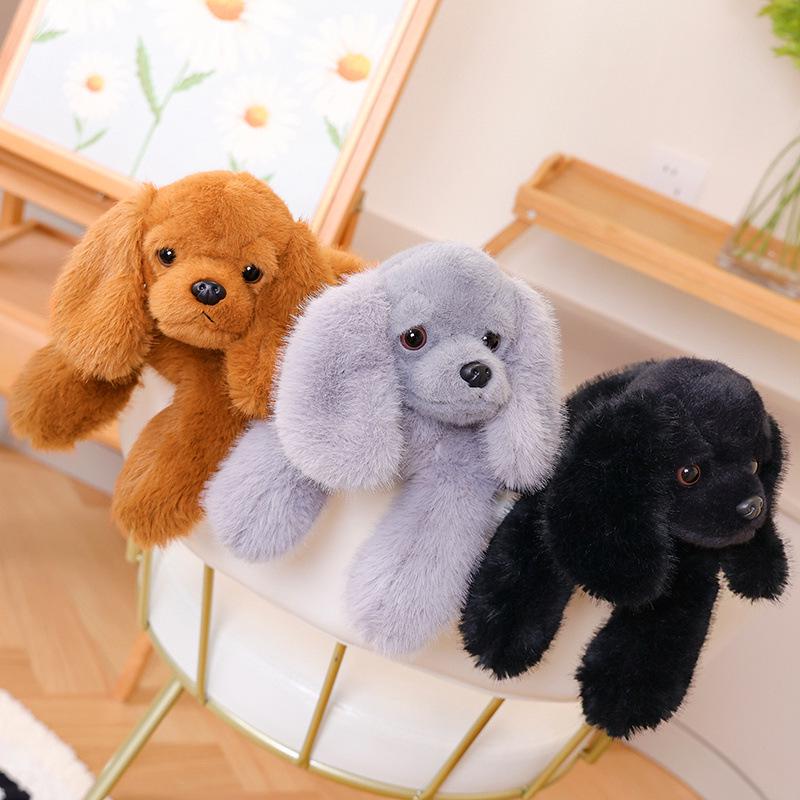 Adorable Realistic Lying Dog Plush Pillow and Soothing Companion