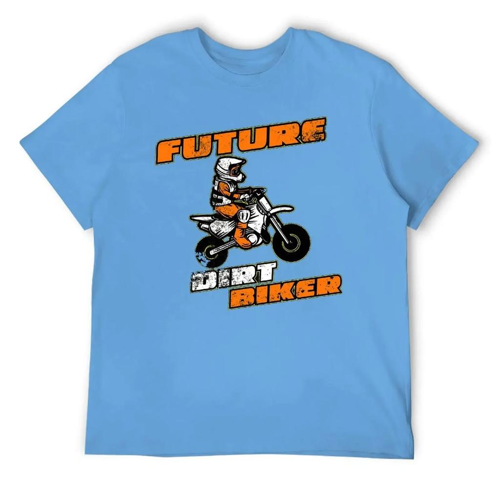 Sport T-shirts Hot Sale Nerd Leisure USA Size Future Dirt Biker Funny Motocross Gift for Kids Y Round Neck T-shirt clothing