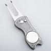 Folding Golf Green Repair Tool with Marker - Aluminum Handle