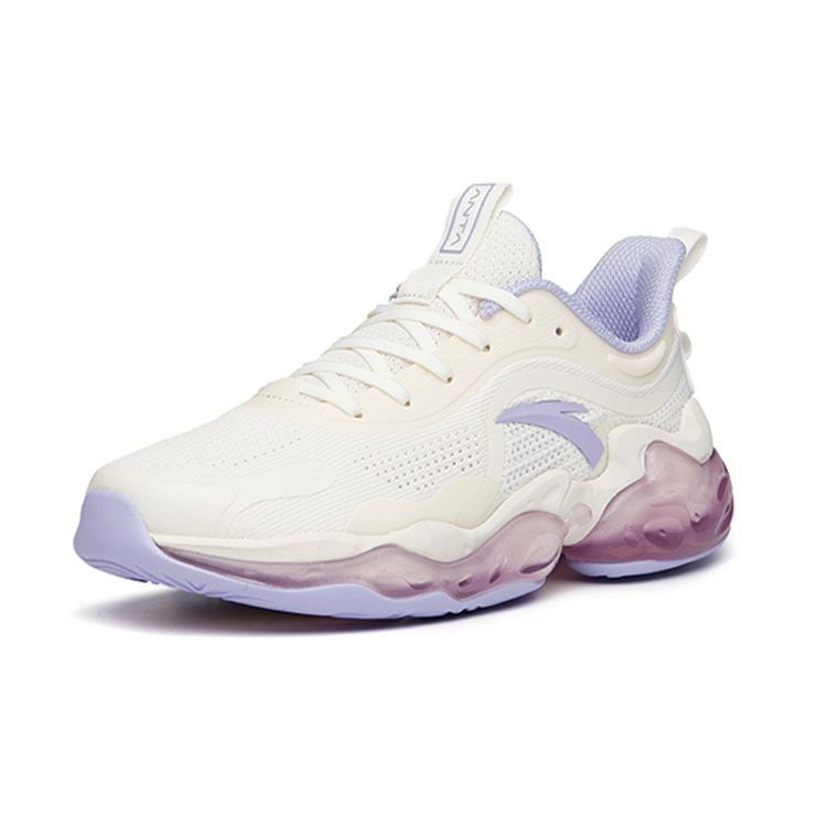 ANTA Retro Dad Shoes Off White Purple Women 122035501-13
