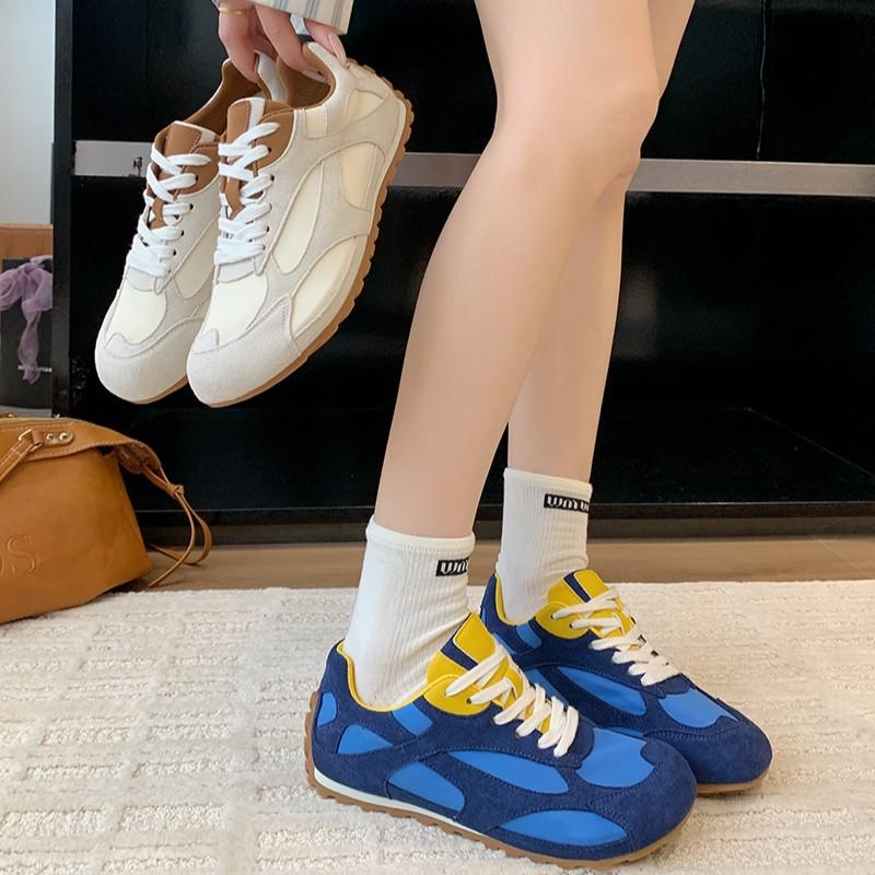 2025 new BV retro lace-up German training shoes platform sports Forrest Gump shoes lightweight casual dad shoes breathable women's models