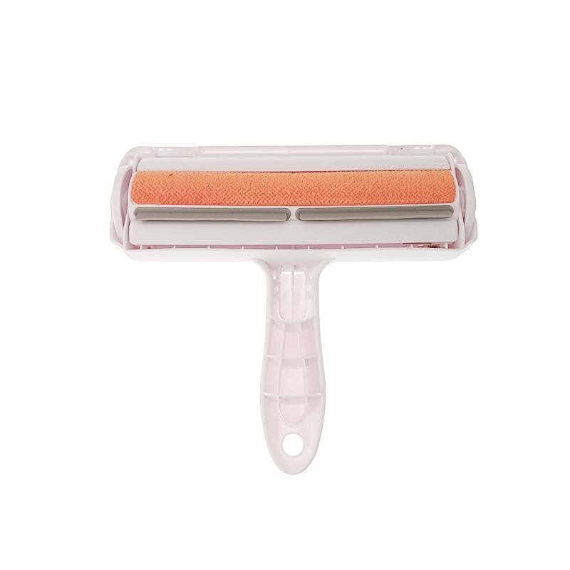 Pet Hair Roller Remover Lint Brush 2-Way Dog Cat Comb Tool Convenient Cleaning Dog Cat Fur Brush Base Home Furniture Sofa Clothe