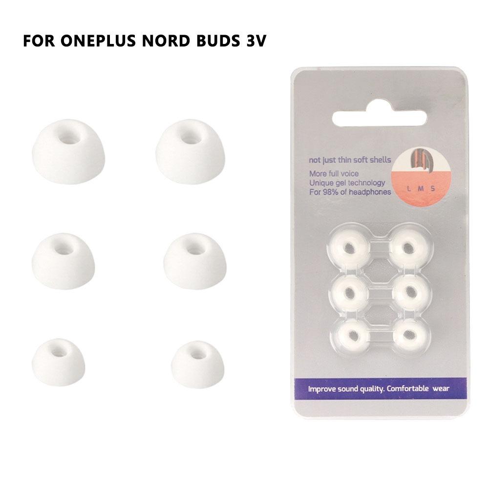 6Pcs/Box (S+M+L)*2 Earphone Silicone Case Silicone Earbuds Ear Tips For OnePlus Nord Buds 3r/3v Earplugs