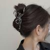 High-End Metal Butterfly Hair Clip for Women - Large, Elegant 2024 Style Shark Clip