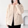 New ArriVals Open Run Double Button Round Neck Boucle Jacket Nk Val 2292