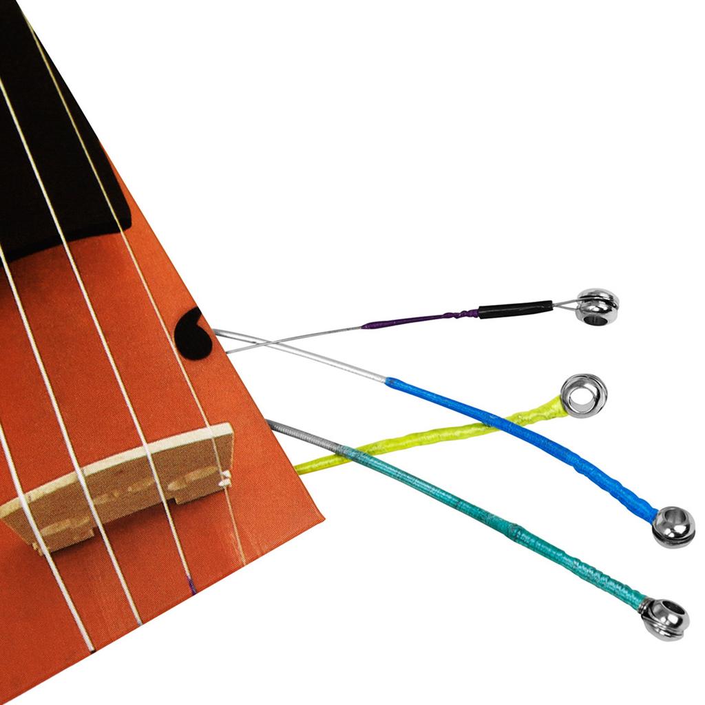 Violin Strings Replacement Full Set with Steel Core Nickel Plated Ball End Nickel Chromium Wound Musical Instrument Part