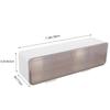 1Set Multi Compartment Wall Mount Spice Jar Rack Seasoning Box Condiment Container Compact Kitchen Accessory Divided Storage