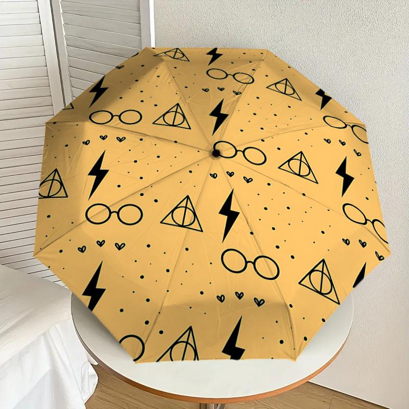 1PC Glasses Lightning_bolt Umbrella-8-Rib Reinforced, Automatic Open, Lightweight & Durable, Cute Fashion Accessory for Outdoor, D2626