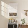 Bathroom Cabinet, Wall Mounted Storage Cabinet with Adjustable Shelves, 40 x 20 x 60 cm, White