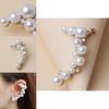 Stylish Simulation Pearl Earring With Sparkling Rhinestones For Fashion Women