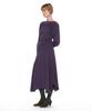 Partimento Woman Shirred Jersey Asymmetrical Dress_Plum