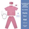 Kids Doctor Nurse Costume Set Role Play Pretend Play Preschool White Coat Outfit