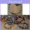 Vintage Style Alloy Chain Necklace With Synthetic Stone Beads For Casual Wear