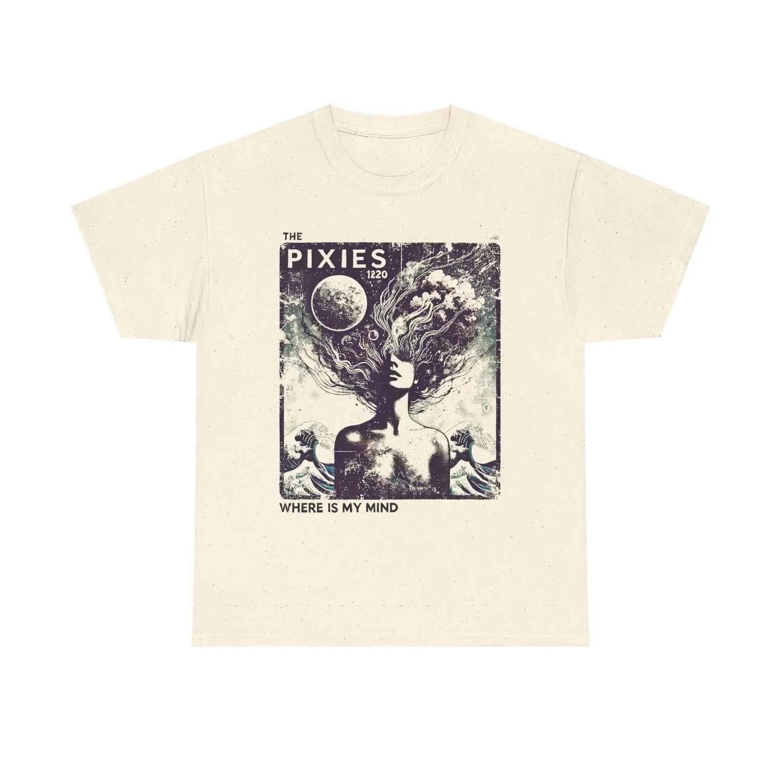 The Pixie Where Is My Mind Shirt Retro 90s Grunge Aesthetic Rock Band Tee Unisex Unisex T-Shirt XXXL