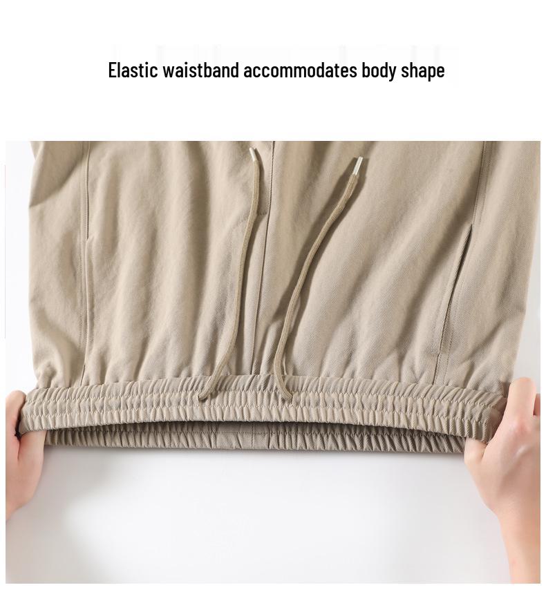 Women's Khaki High-Waist Wide Leg Work Pants - Autumn 2025 Collection