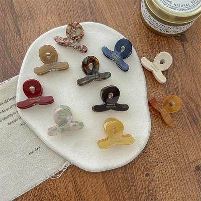 Mini Pinces à Cheveux Croisées Multicolores en Acétate Coréen - Pinces Latérales Mignonnes pour Frange & Styles Princesse