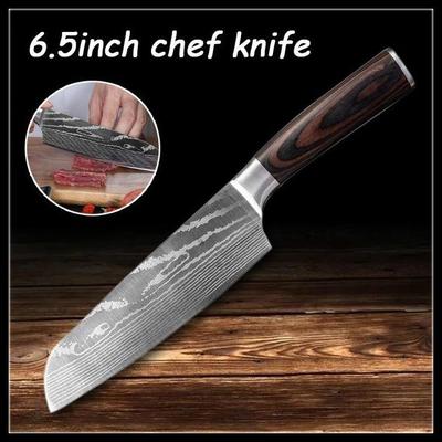 Professional Chef Knives Japanese High Carbon Stainless Steel Imitation Damascus Knife