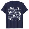 Flautist Flutist Cats Flute Player T Shirts Graphic Cotton Streetwear Short Sleeve Birthday Gifts Summer T-shirt Mens Clothing