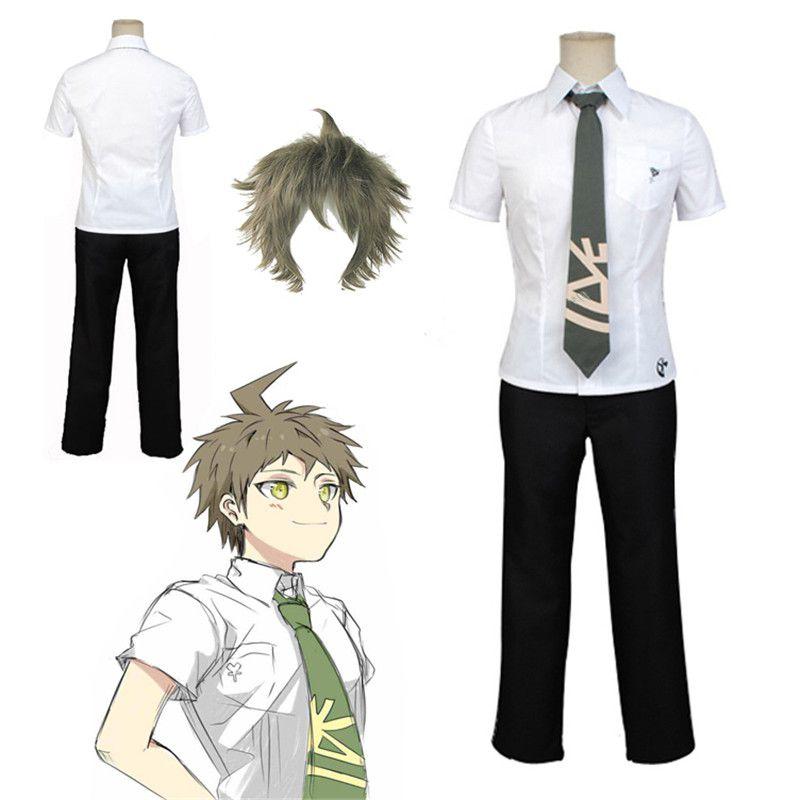 Authentic Super Danganronpa 2 Hajime Hinata Cosplay Uniform Costume Suit For Parties