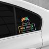 Creative Reflective Car Sticker New Driver Please Be Patient Vinyl Decal Funny Waterproof Car DIY Decoration Sticker Accessories
