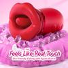 5-in-1 Oral-Style Vibrator: A Rose-colored Sex Toy Featuring 10 Tongue-licking and Sucking Modes, Designed for Anal, Clitoral, and Nipple Stimulation