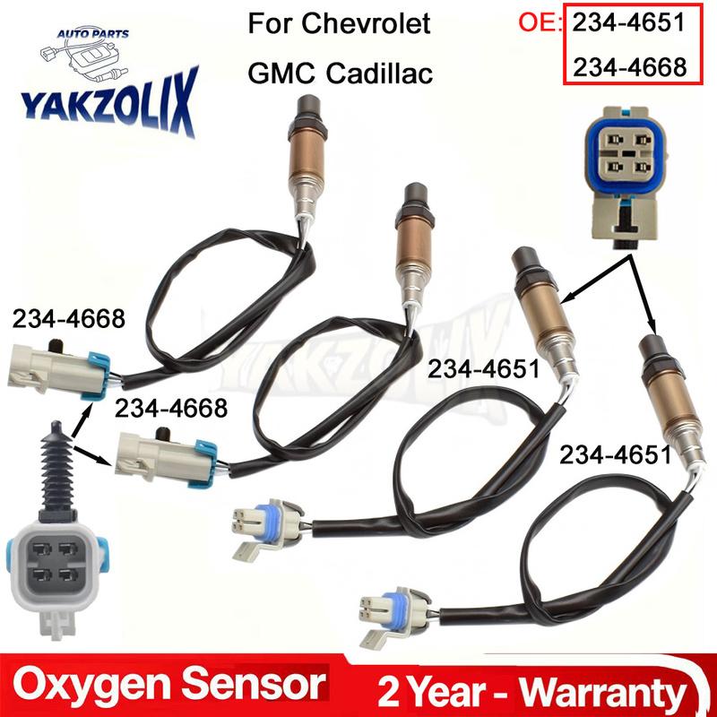 4X Oxygen O2 Sensor For Chevrolet Tahoe Suburban Silverado Avalanche GMC Yukon Sierra 2500 Cadillac Escalade Upstream Downstream