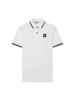 STONE Summer Classic Men's Polo Shirt with Small Logo Embroidery, Business Casual, Loose Fit, Short Sleeve T-Shirt.
