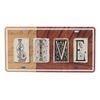 Text Signs Welcome Love Family Warm-Hearted Word Metal Plate Car License Tin Sign Wall Pin Up Tin Sign Retro Craft Iron Painting