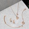 Emporio Armani Star And Moon Series Paved Zirconia Fashion Light Luxury Necklace Women Necklace Gold EG3633221