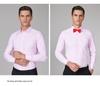 Golden Shield Men's Long Sleeve Non-Iron Bamboo Fiber White Shirt - Business Formal