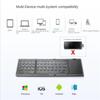Foldable Bluetooth Keyboard Rechargable Portable Mini USB Wireless Keyboard with Touchpad for Android IOS Tablet 3-Device Sync