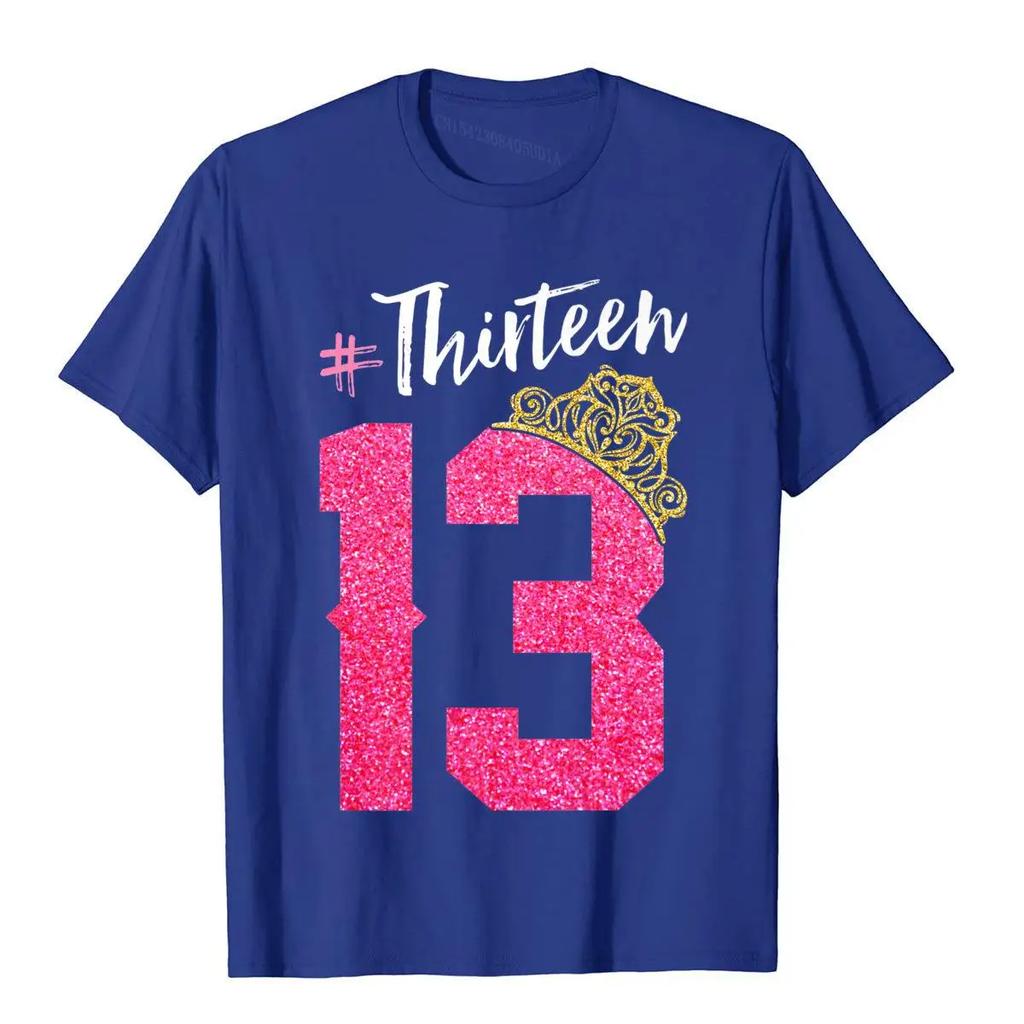 13 Jahre Alt Offizieller Teenager 13. Geburtstag Mädchen Premium T-Shirt Compan Print T-Shirts Baumwoll-Tops Hemden für Männer Angepasst