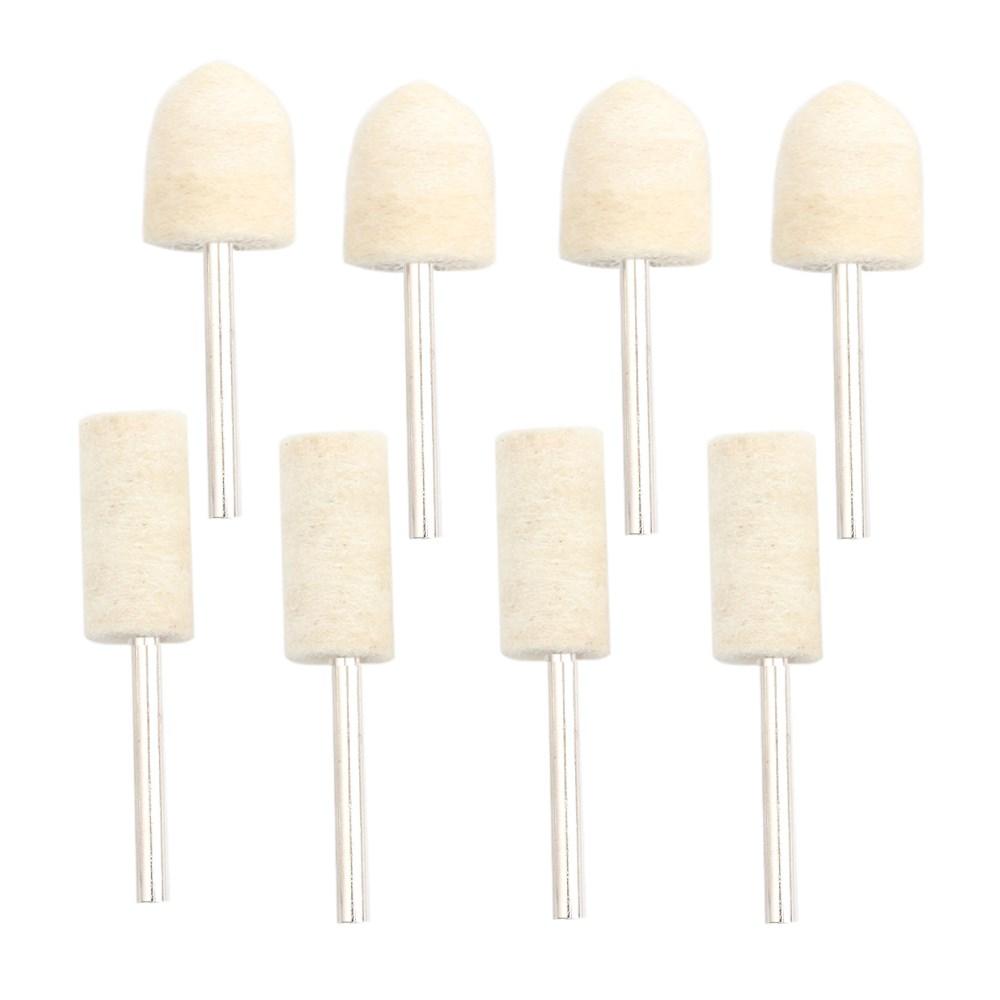 10Pcs/5Pcs Wool Felt Mounted Polishing Buffing Wheel OD 3-10mm Grinding Head for Dremel Drill Rotary Tool 3mm Shank