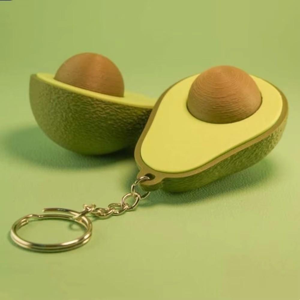 Calming Sensory Avocado Clicker Keychain Funny Finger Button Pendant New Bag Pendant Teens Adult