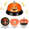 Chumia 6 Pcs Call Bell Desk Bell for Service 3 Inch Diameter Smile Face Service Bell for Desk School Bell with Metal Anti Rust Construction Front