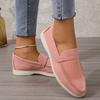 Large size casual simple suede women's shoes spring and autumn new women's outer wear light mouth comfortable soft sole single shoes