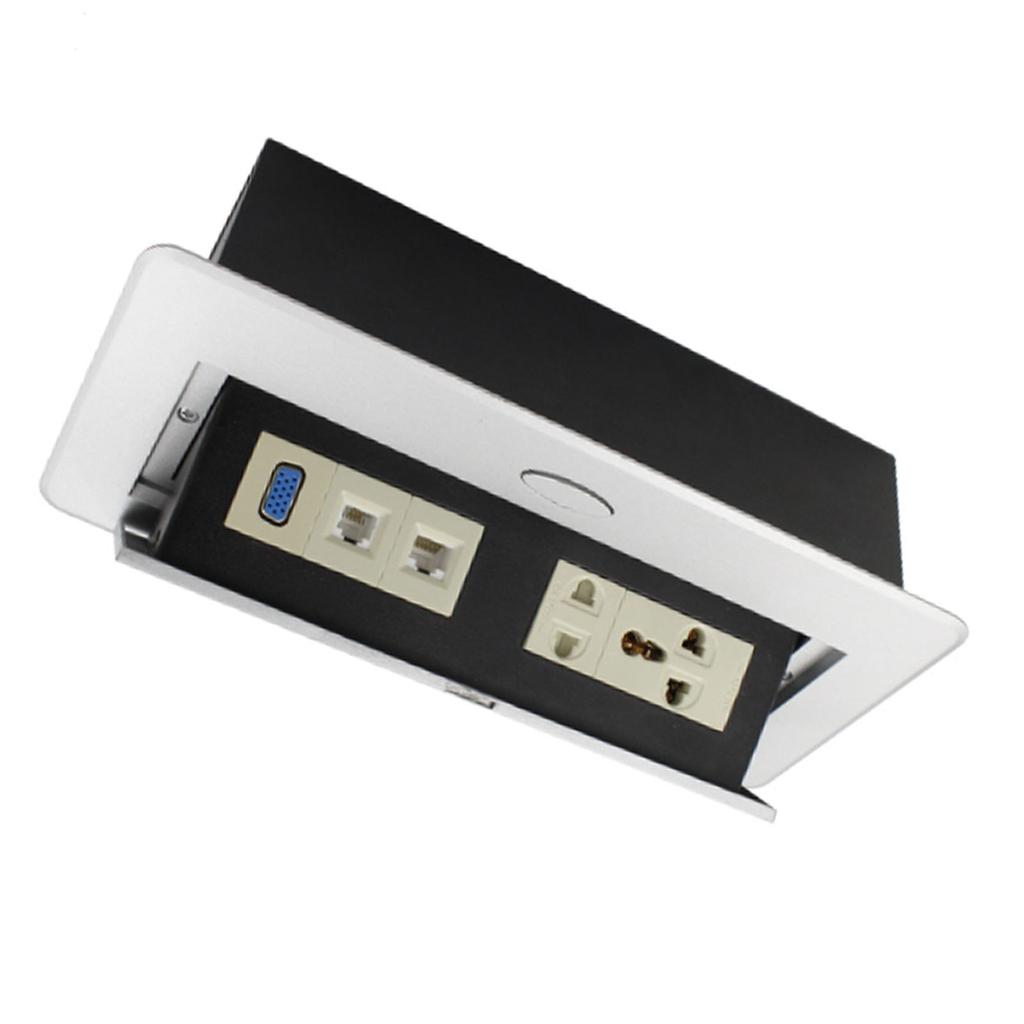 Priză de alimentare încorporată, multifuncțională, încastrată, tip popup, pentru cumpărături