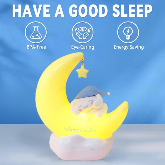 Adorable Anime Action Night Lamp Adjustable Figures LED Brightness Flicker Free Glowing Cartoon