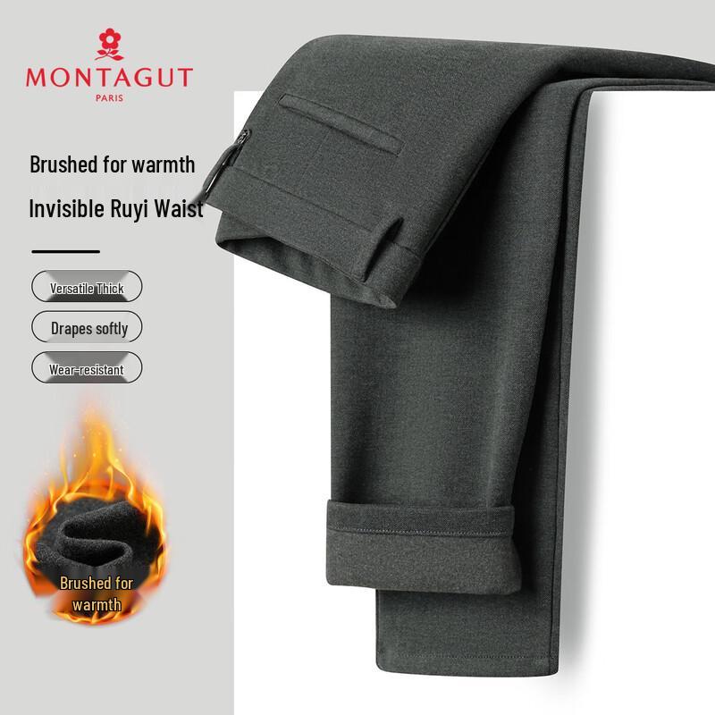 

MONTAGUT Men s Brushed Heavyweight Warm Casual Pants 3XL
